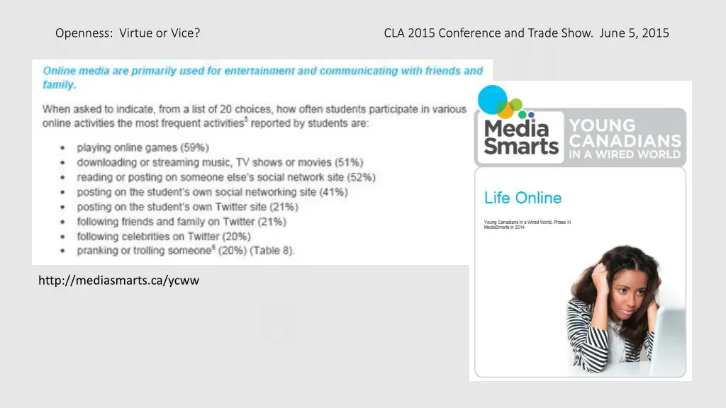 openness virtue or vice cla 2015 conference 8