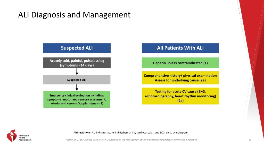 ali diagnosis and management