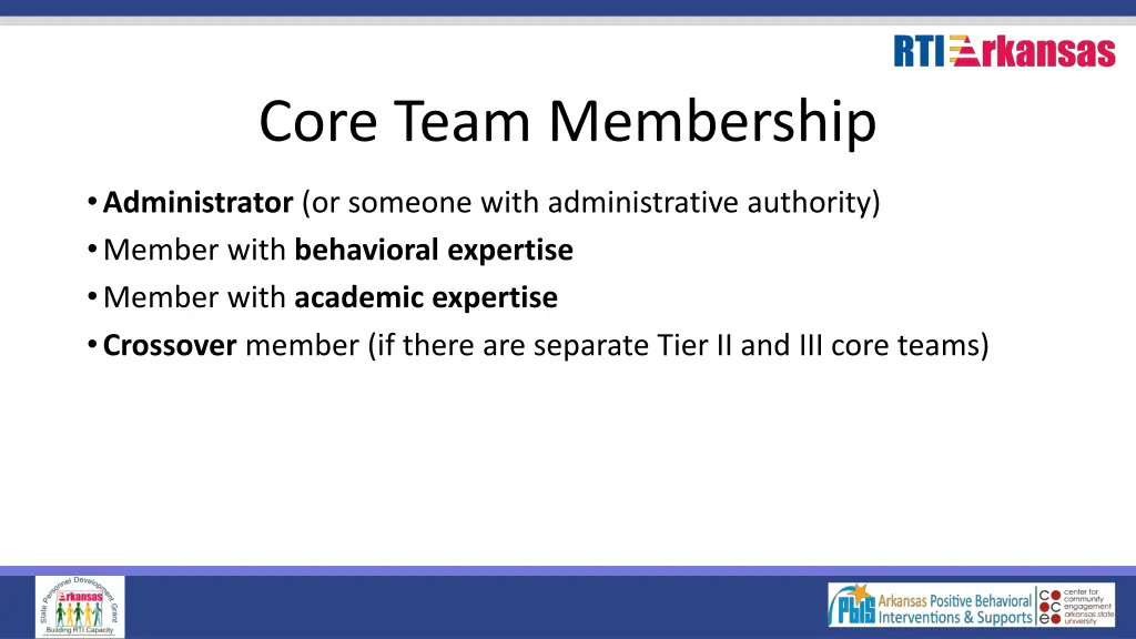 core team membership