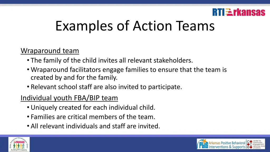 examples of action teams