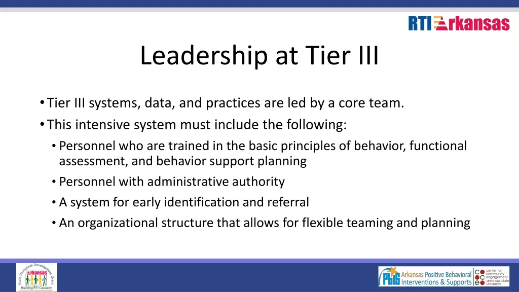 leadership at tier iii 1