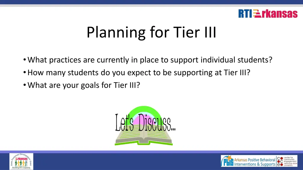 planning for tier iii 1