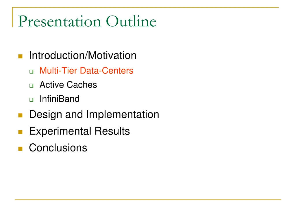 presentation outline 1
