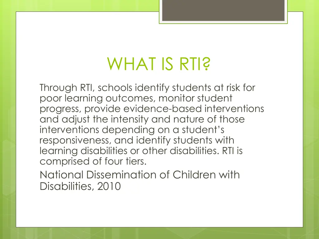 what is rti