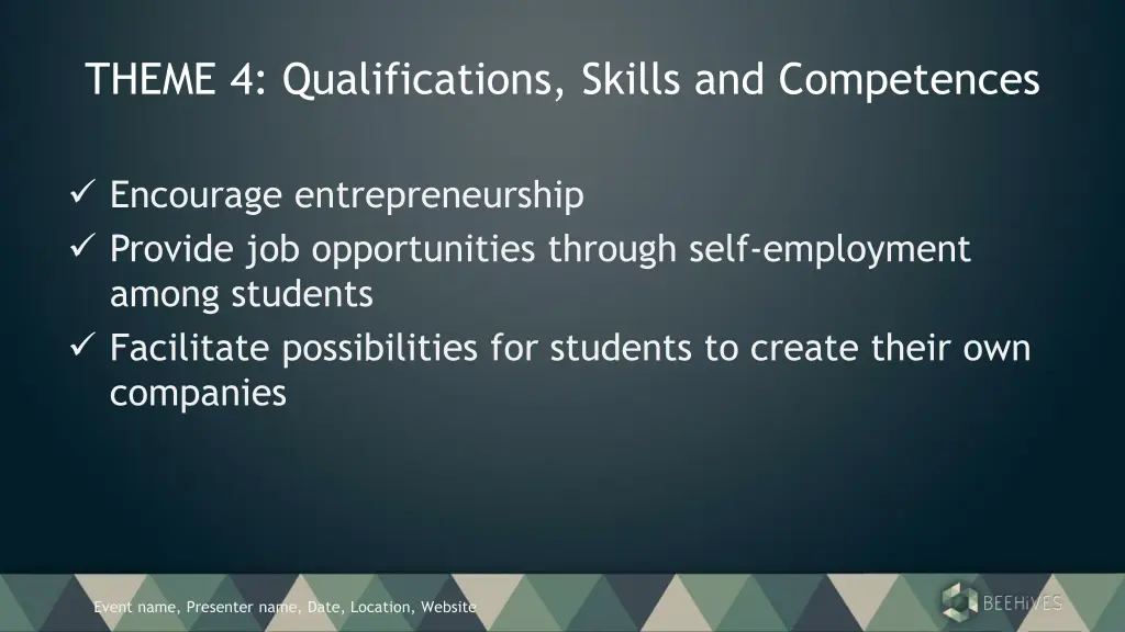 theme 4 qualifications skills and competences