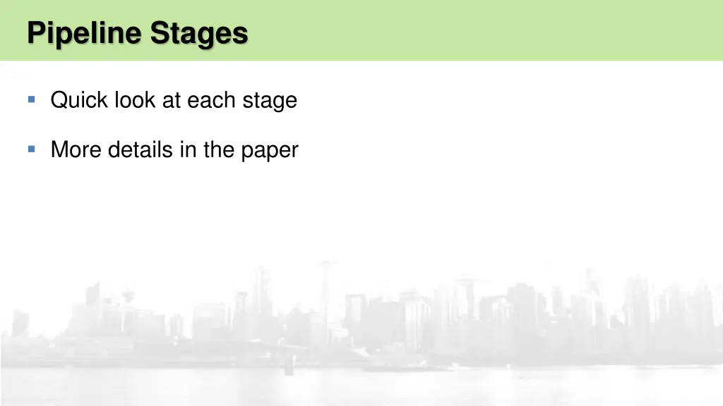 pipeline stages
