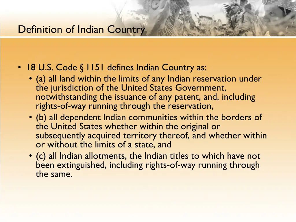 definition of indian country