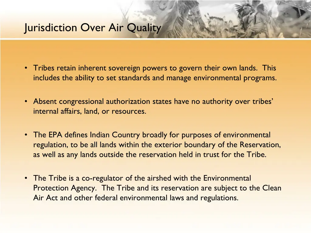 jurisdiction over air quality