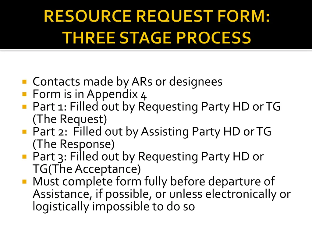 contacts made by ars or designees form