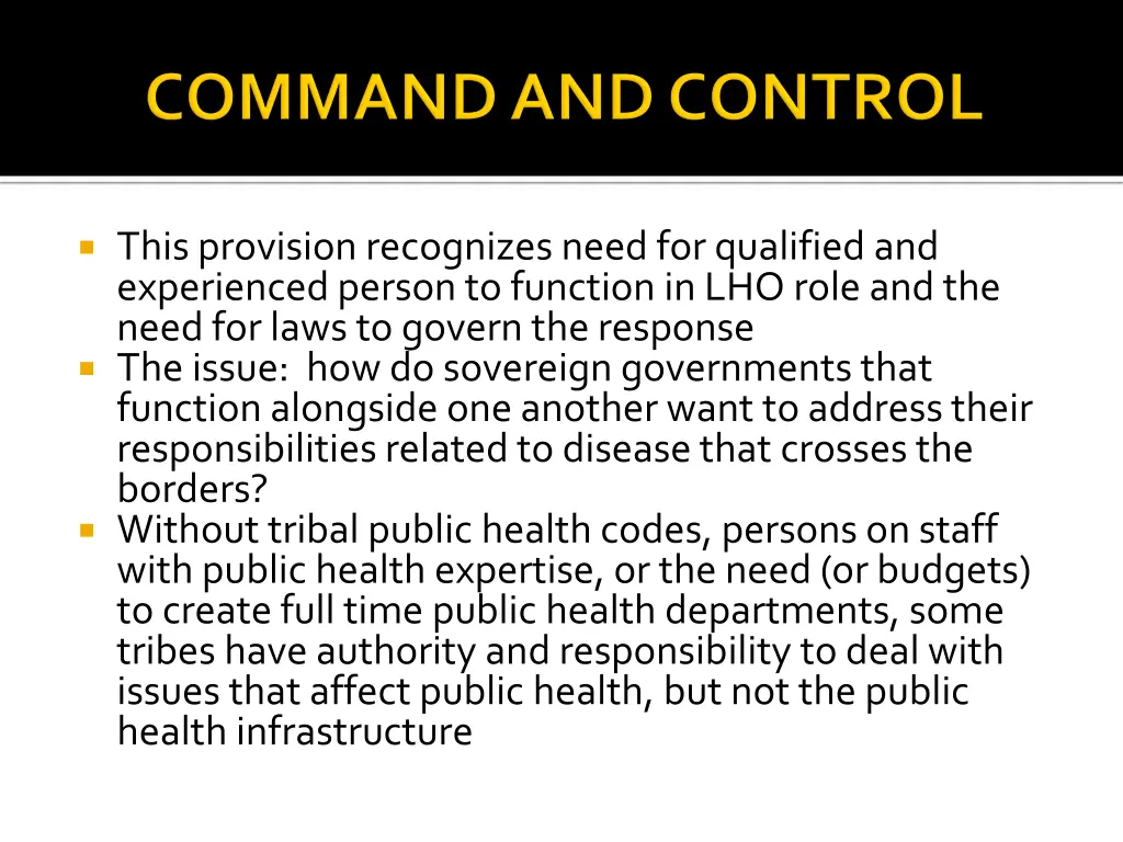 this provision recognizes need for qualified