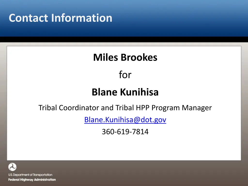 contact information