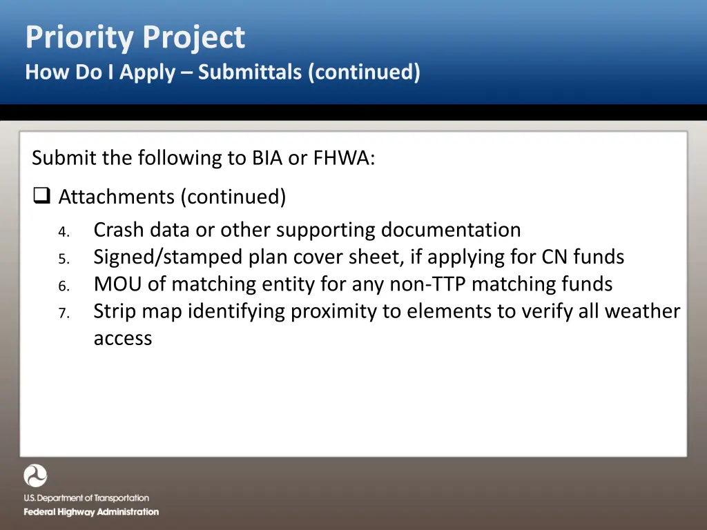 priority project how do i apply submittals 1