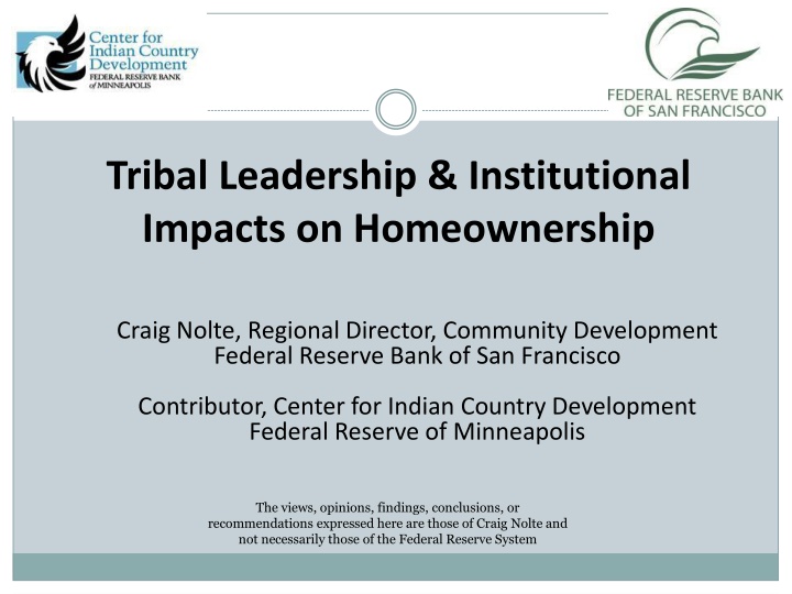tribal leadership institutional impacts
