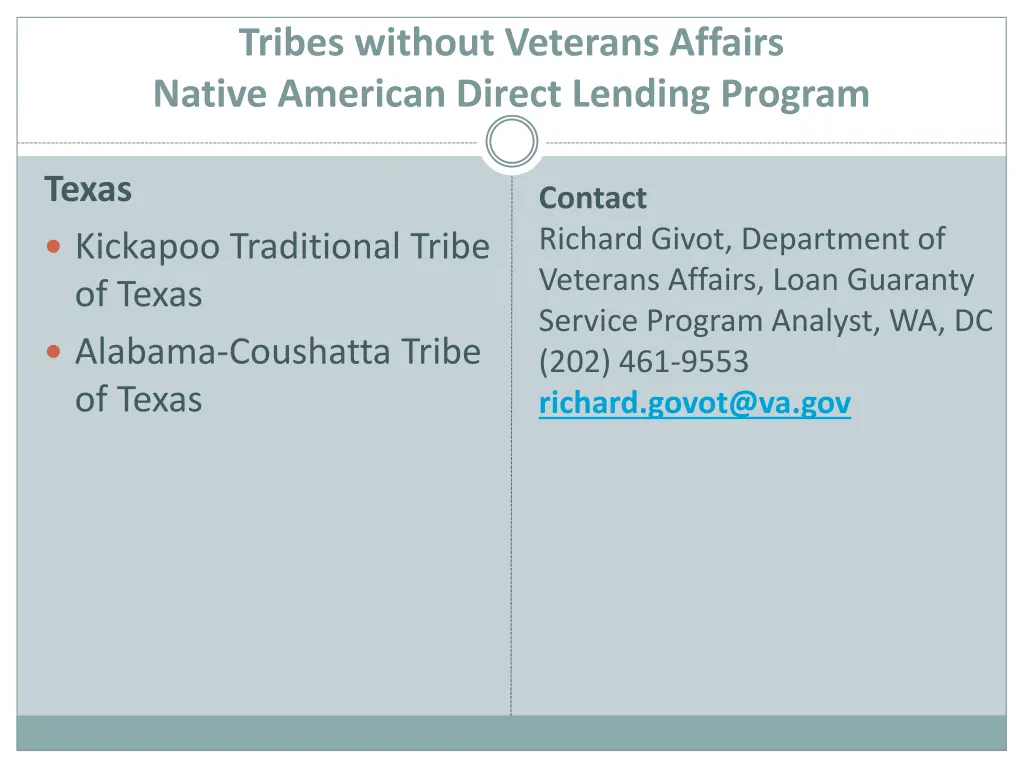 tribes without veterans affairs native american 2