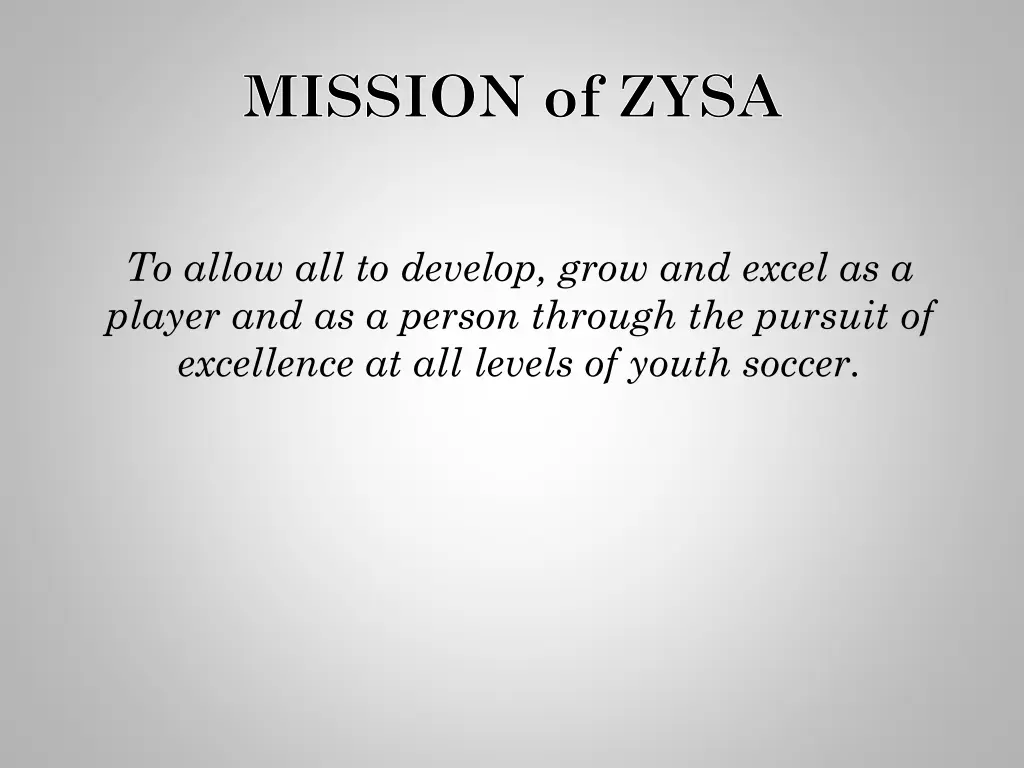mission of zysa