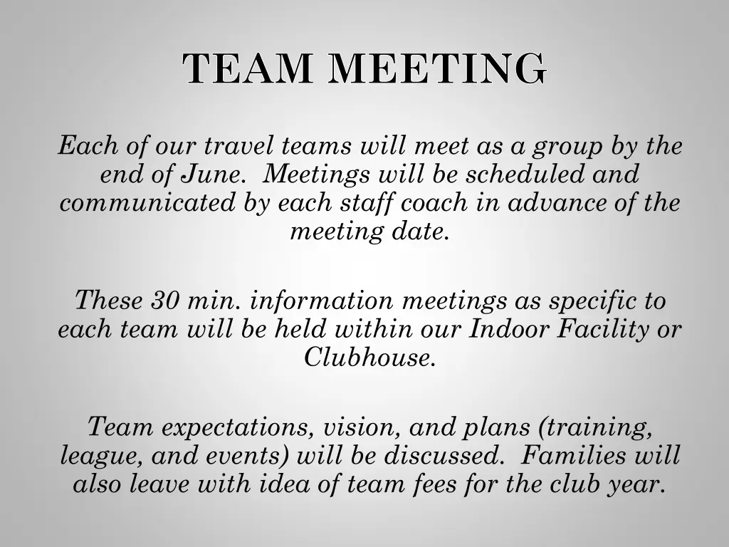 team meeting
