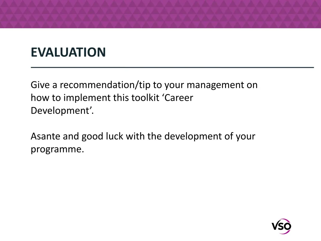evaluation
