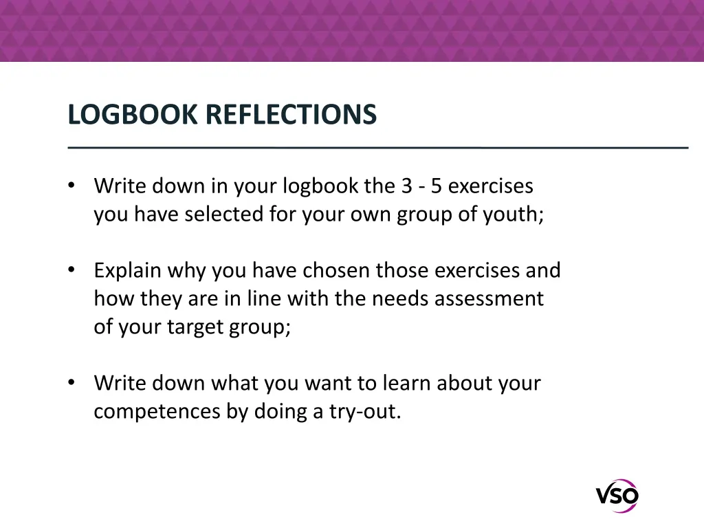 logbook reflections