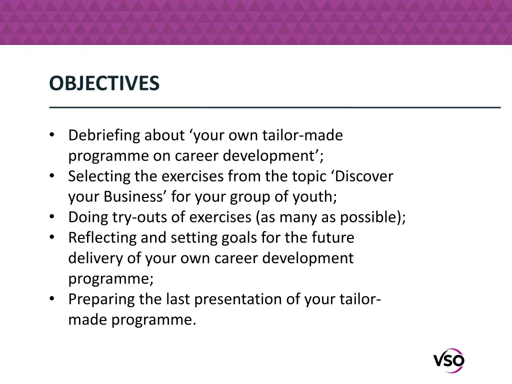 objectives