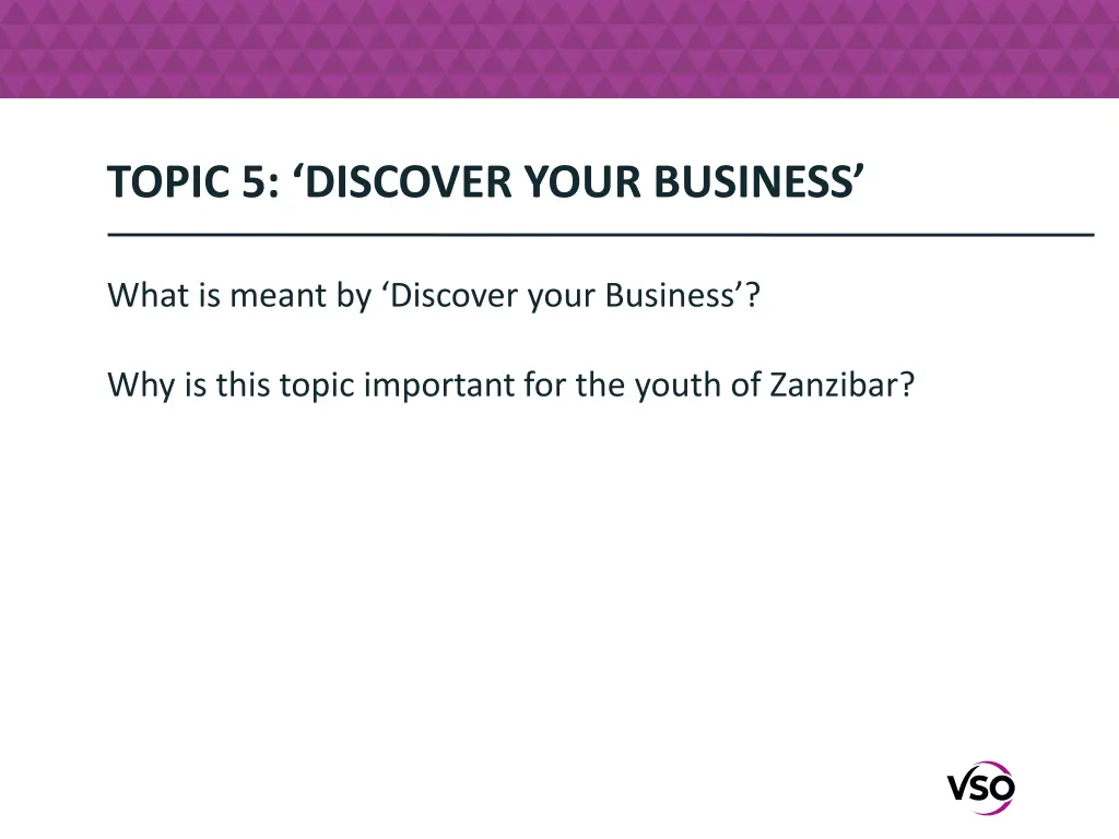 topic 5 discover your business