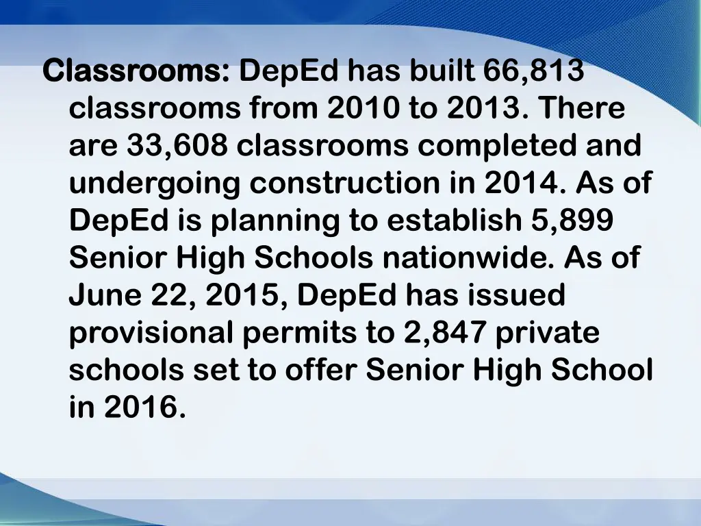 classrooms classrooms deped has built