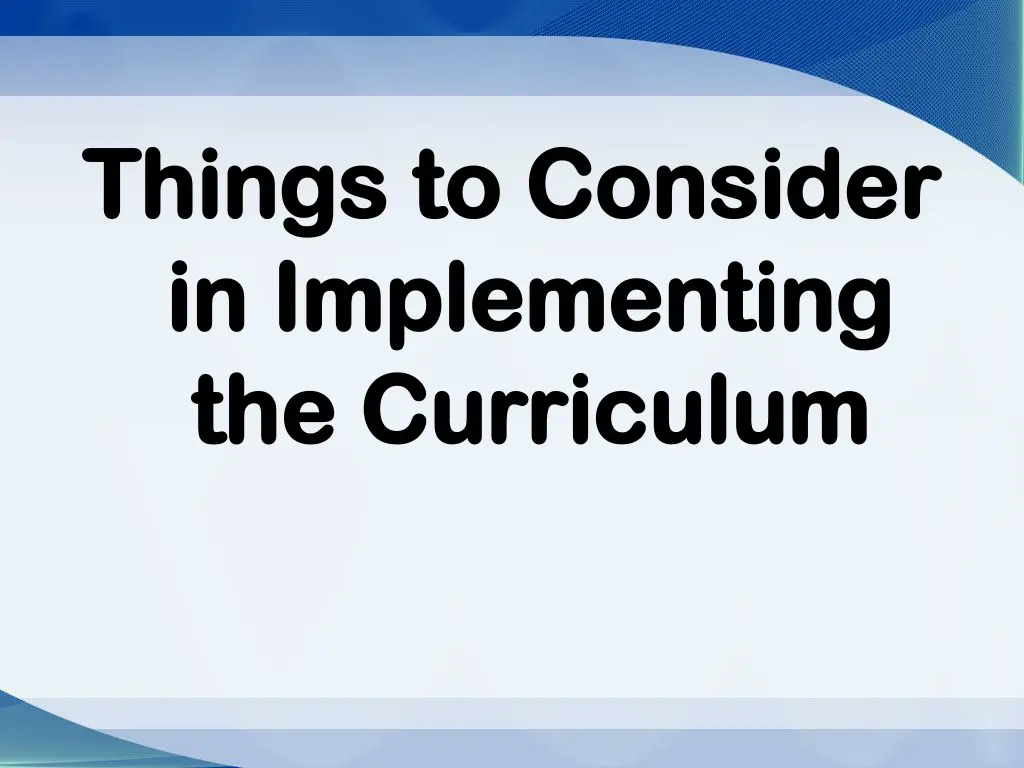 things to consider things to consider