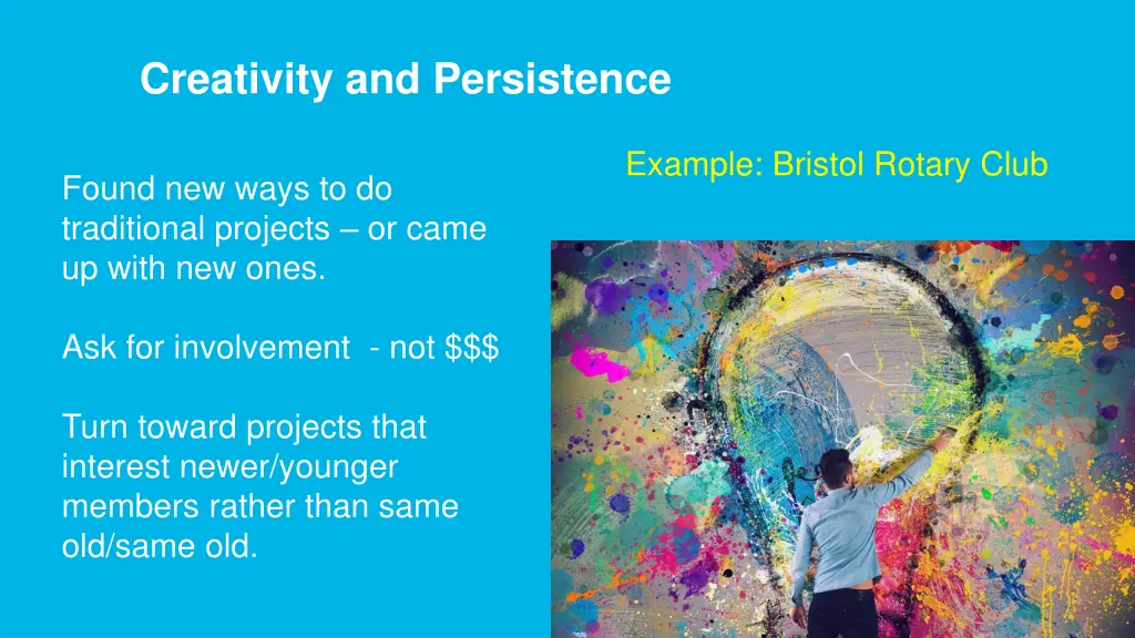creativity and persistence