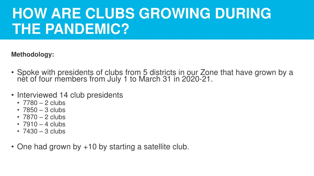 how are clubs growing during the pandemic