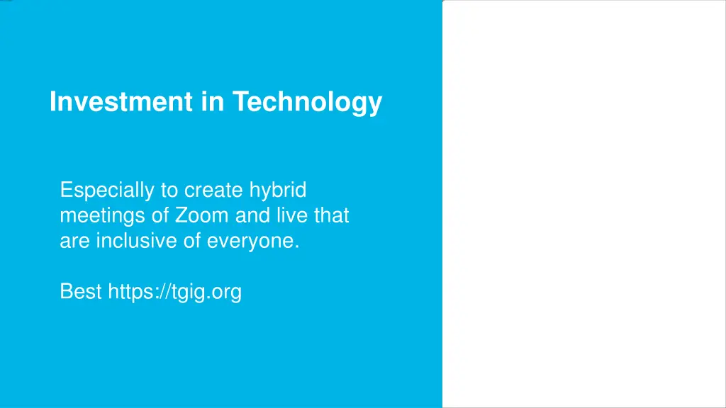investment in technology