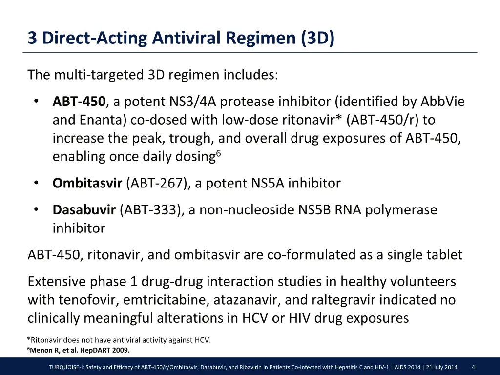 3 direct acting antiviral regimen 3d