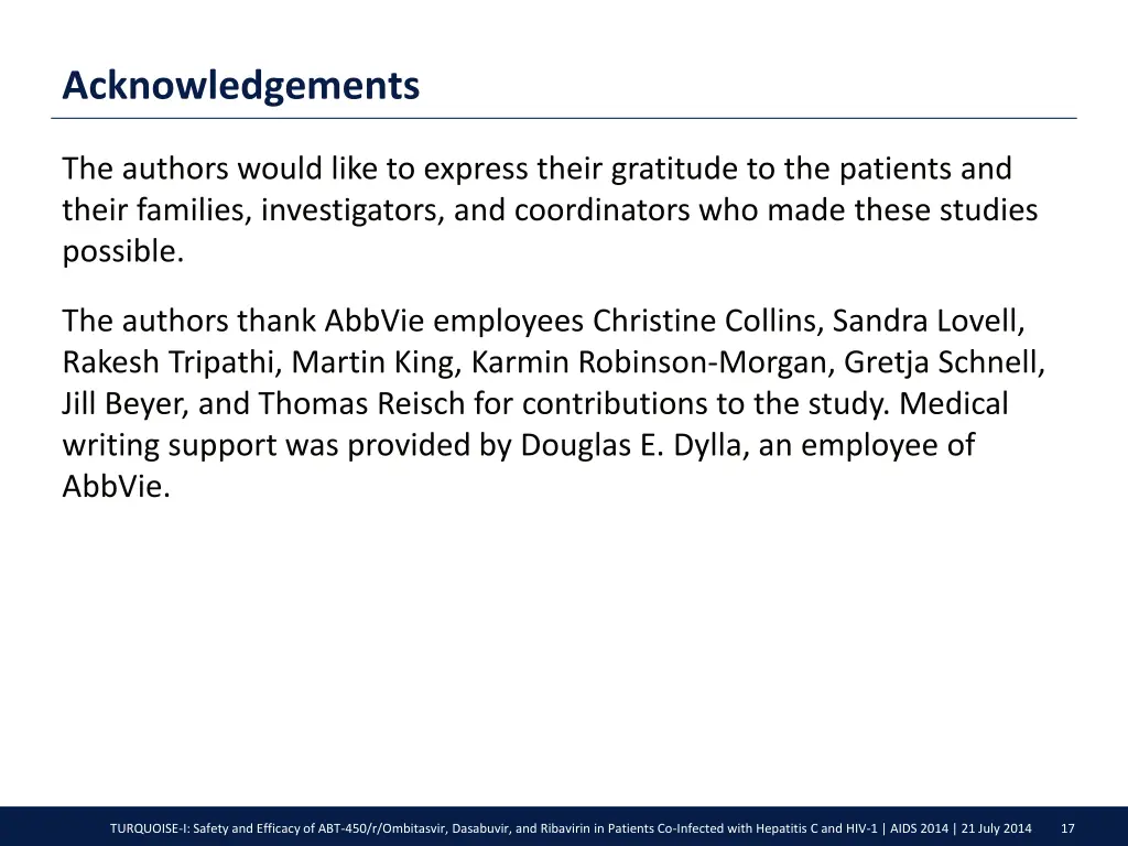 acknowledgements