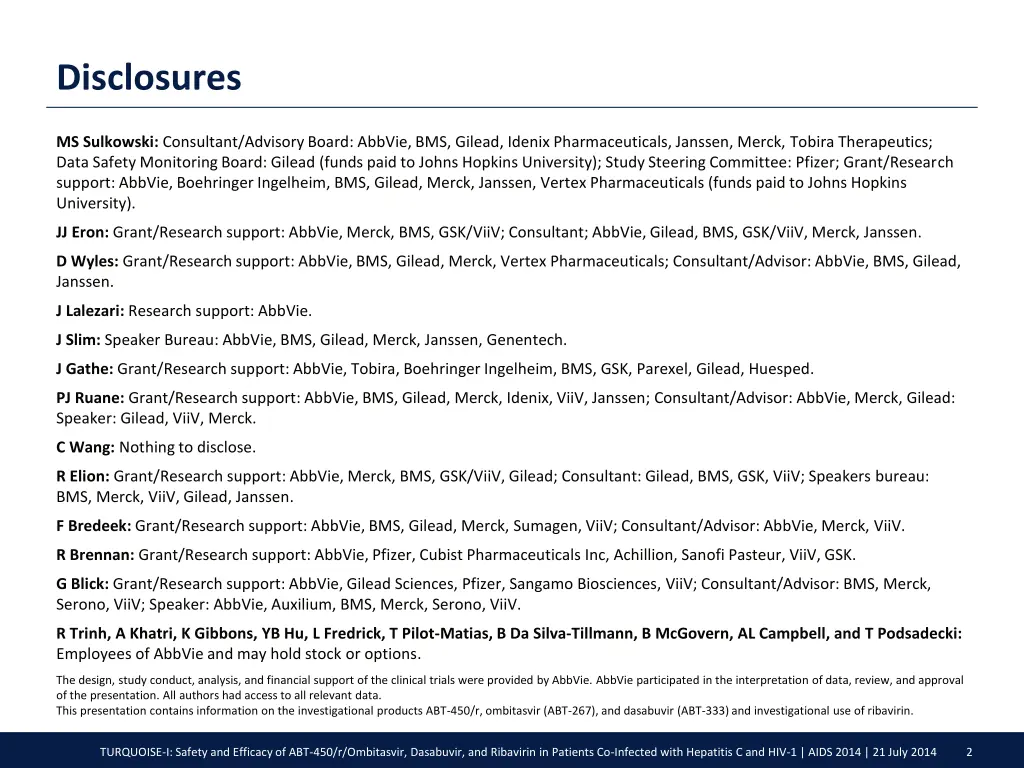 disclosures