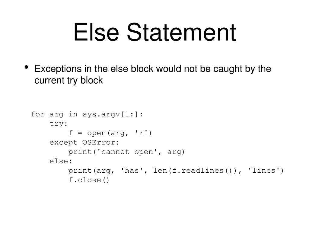 else statement 1
