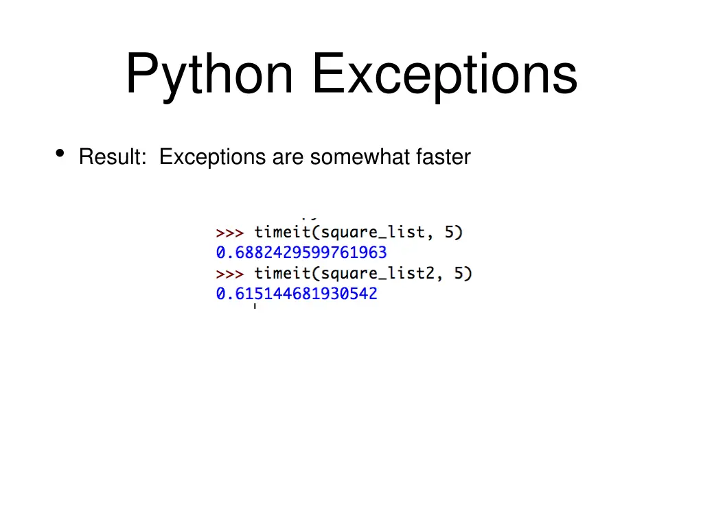 python exceptions 10