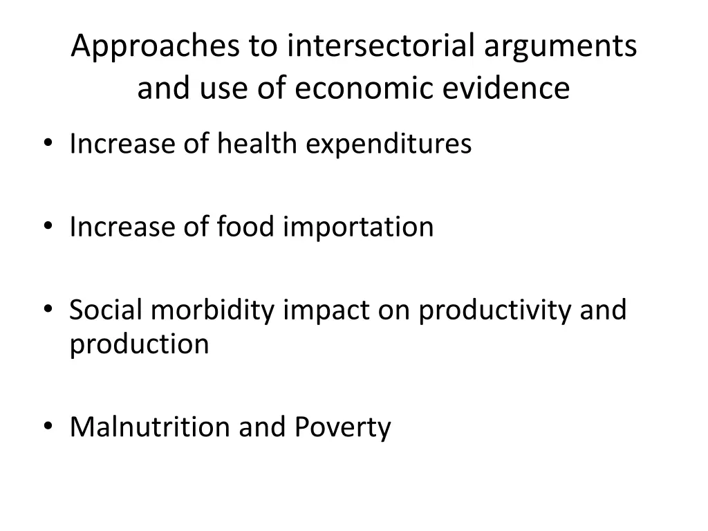 approaches to intersectorial arguments