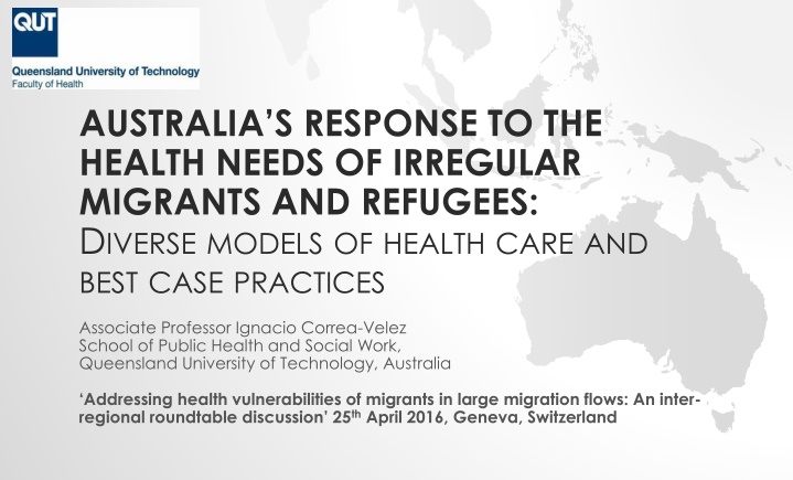 australia s response to the health needs