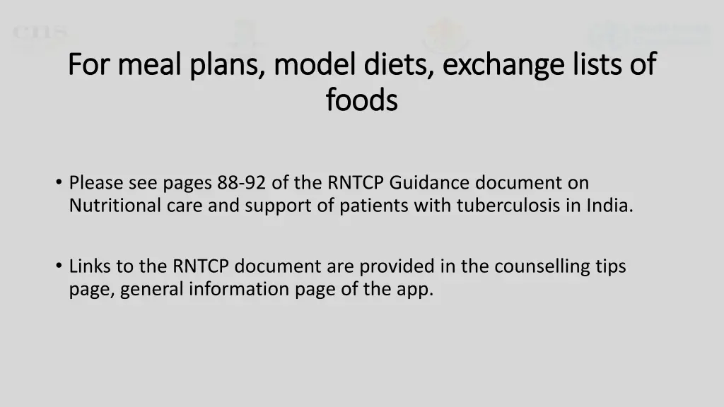 for meal plans model diets exchange lists