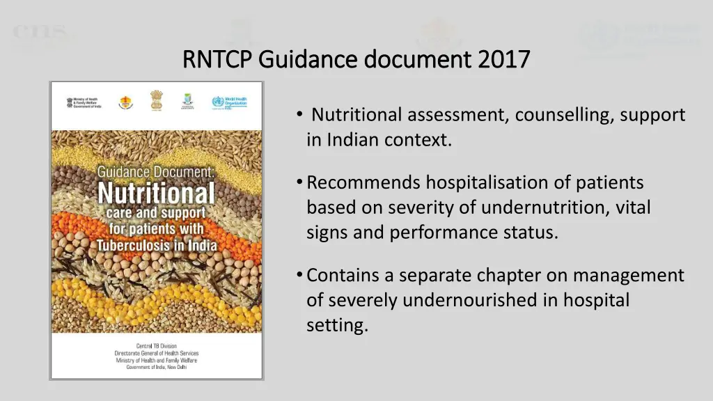 rntcp guidance document 2017 rntcp guidance