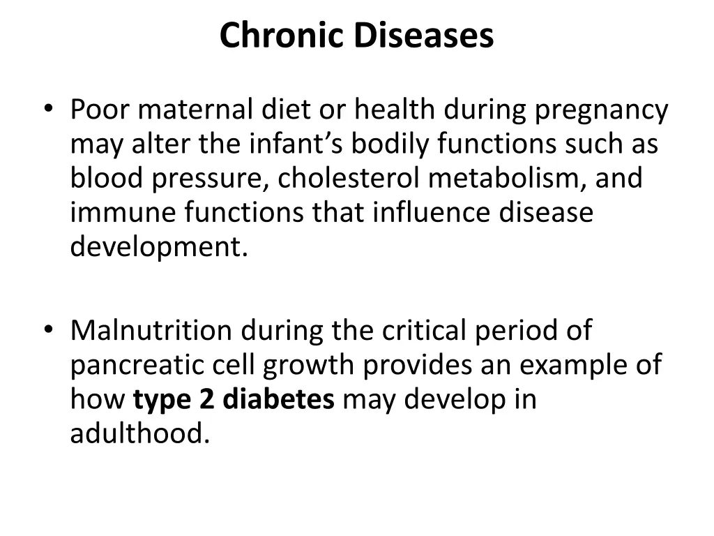 chronic diseases