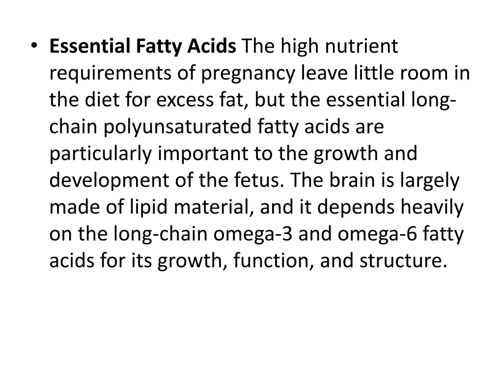 essential fatty acids the high nutrient