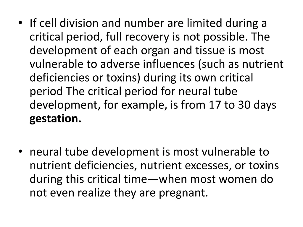if cell division and number are limited during
