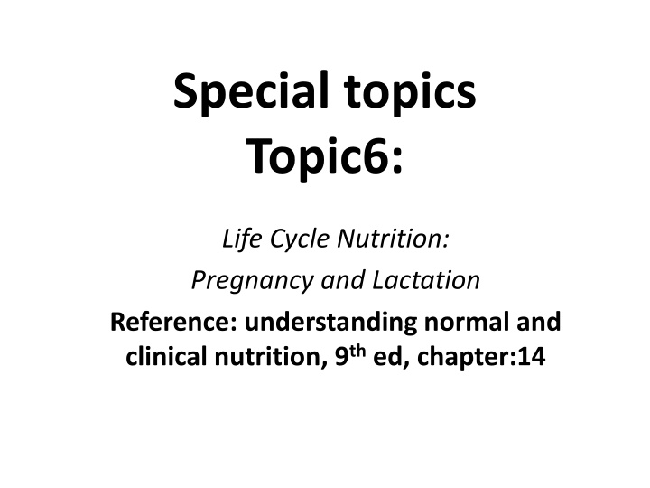 special topics topic6