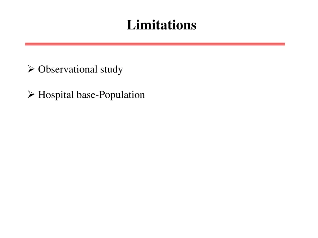 limitations