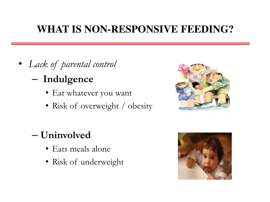 what is non responsive feeding 1