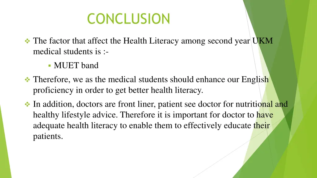 conclusion