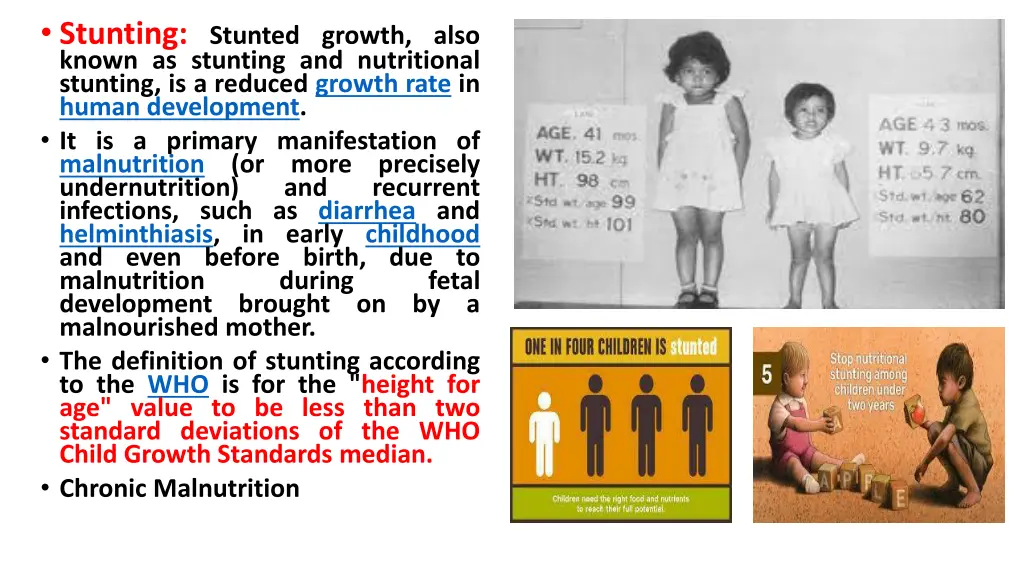 stunting stunted growth also known as stunting