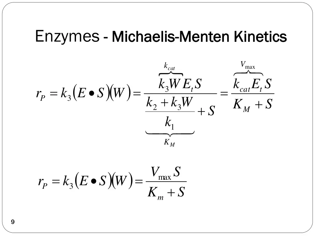 enzymes michaelis 1