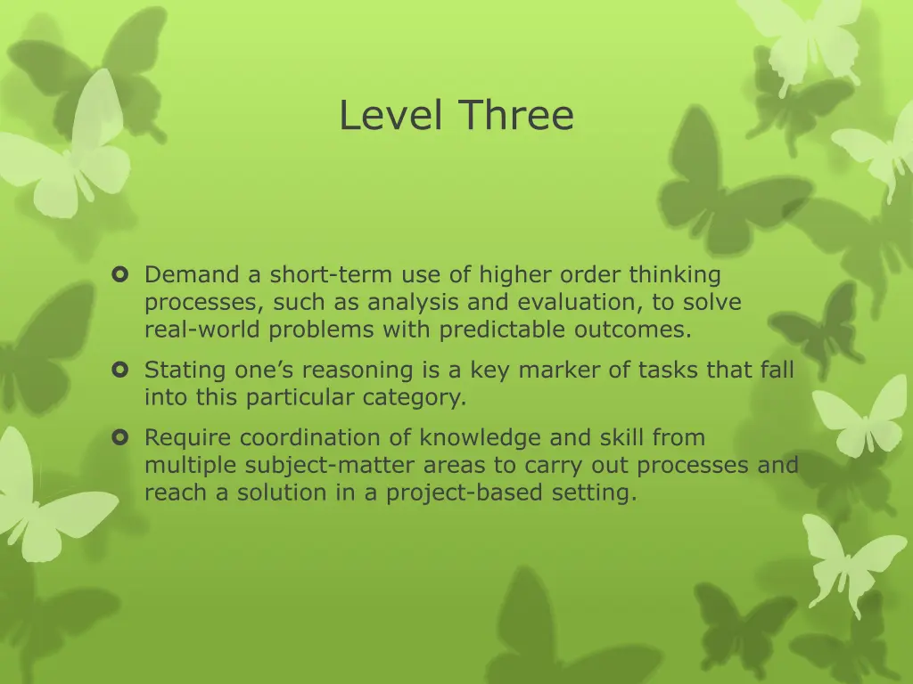 level three