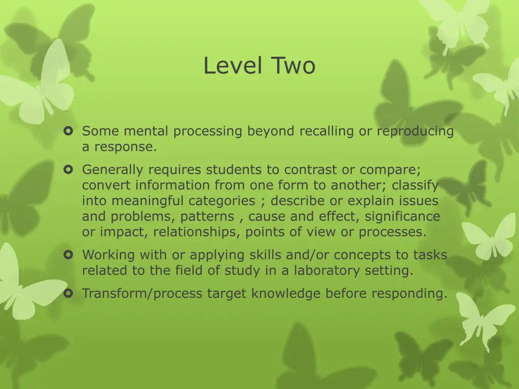 level two
