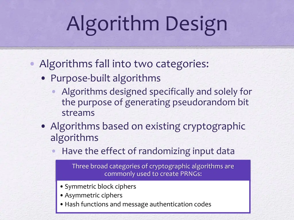 algorithm design
